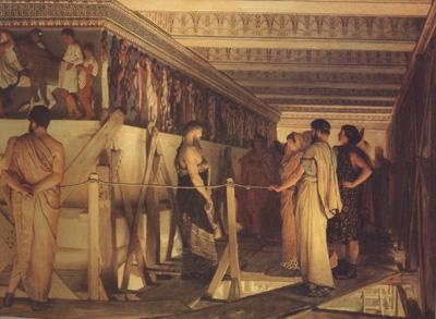 Alma-Tadema, Sir Lawrence Pheidias and the Frieze of the Parthenon Athens (mk24)